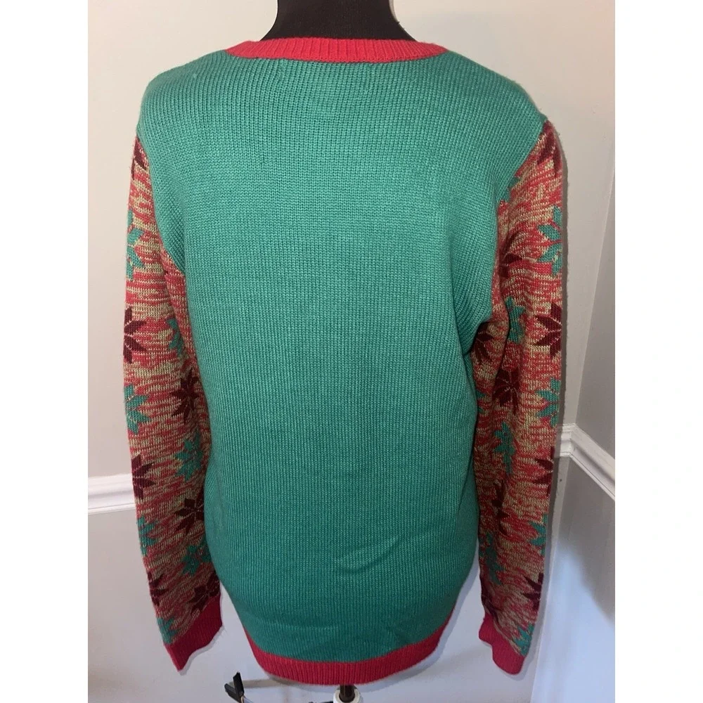 Jolly Sweaters Get Blitzed Ugly Christmas Sweater‎ Beer Reindeers Embroidered M